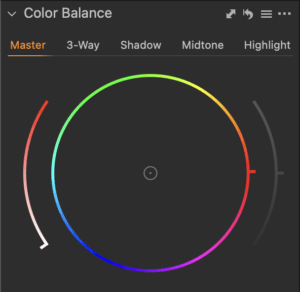 color balance tool - master