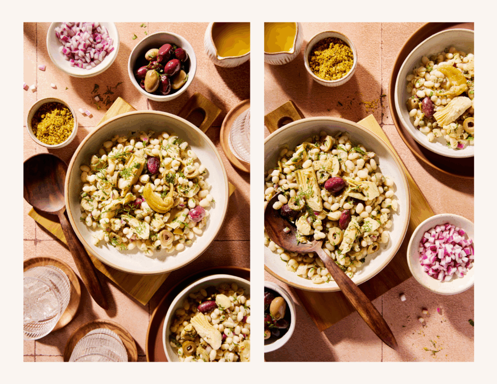 artificial sunny hard light for food photography