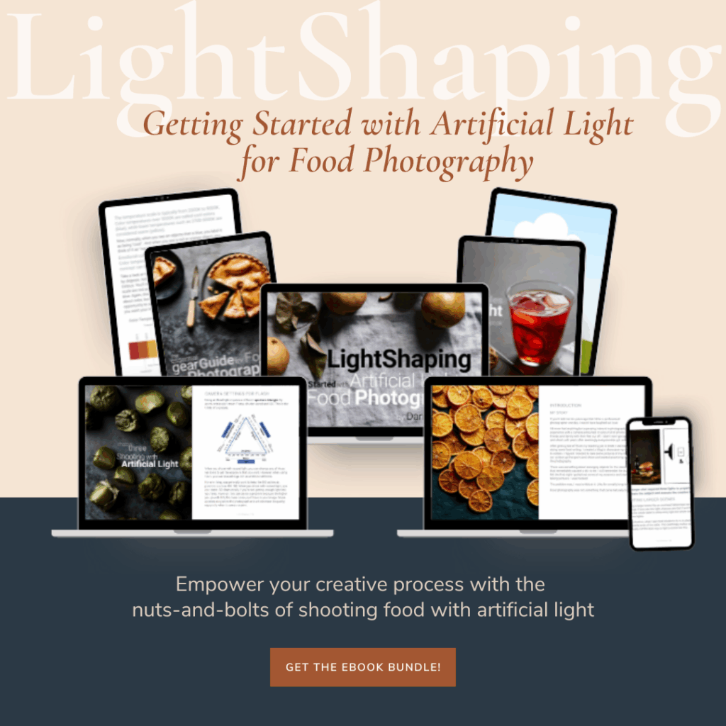 artificial light for food photography