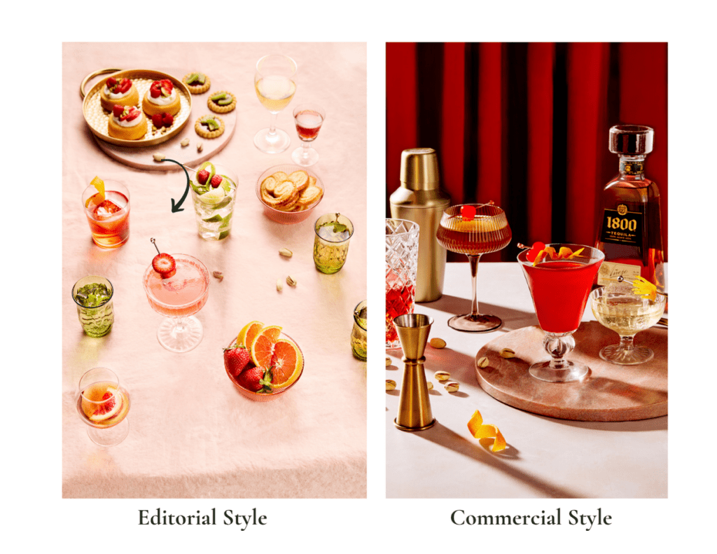 Editorial vs Commercial Lighting Style 1